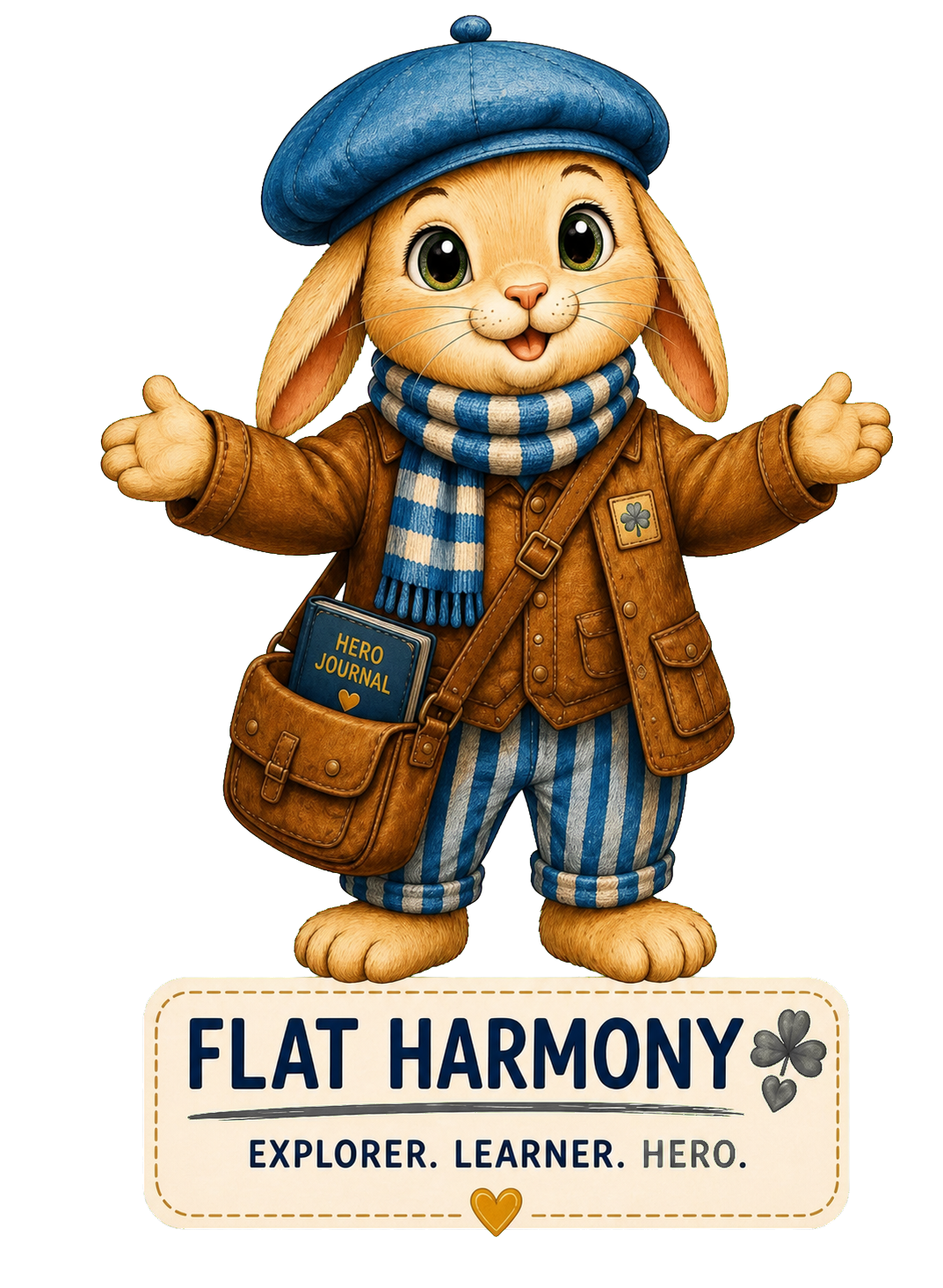 Flat Harmony Hare printable toolkit